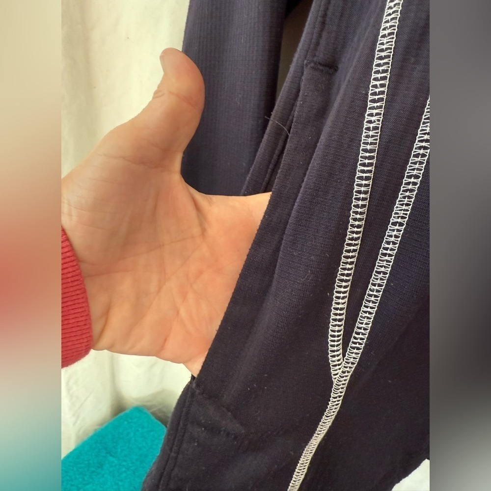 New York Yankees Majestic Authentic MLB Mens Sz L Navy Pocketed 2014 Sweatshirt - Picture 2 of 8